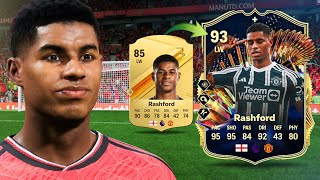 93 TOTS Attacker Plus Evolution Rashford Is the 3⭐ WF REALLY an ISSUE FC 24 Player Review [upl. by Kamin]