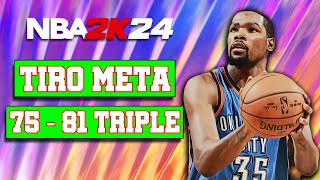 TIRO META para JUGADORES 65 a 610 de 75 a 81 de TRIPLE NBA 2K24 [upl. by Haridan]