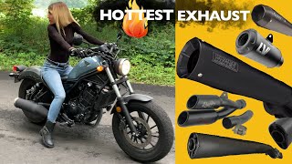 8 Honda Rebel Exhausts  From Cheap to Steep Price Tags 🤑 [upl. by Annaehs]