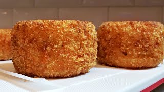 Crispy Potato Croquettes Recipe  How To Make Croquettes [upl. by Lyudmila942]