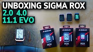 Unboxing Sigma ROX GPS Bike Computers 20 40 amp 111 EVO [upl. by Elizabeth]