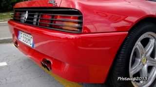 Ferrari 348TS LOUD sound  revs and ride [upl. by Ahsiuqat]