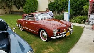 VW Karmann ghia at the VW TREFFEN Anaheim low light only 9172017 [upl. by Inanak]