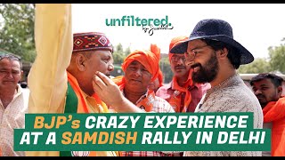 Bigotry 101  BJP’s Crazy Experience at a Samdish Rally in Delhi [upl. by Atikan461]