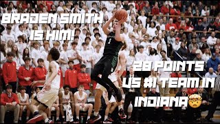 Purdue PG Commit Braden Smith LOSES HIS MIND going for 28 and 11 to eliminate the 1 Team in Indiana [upl. by Nuri]