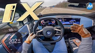 NEW BMW iX 50 523hp  Fast Autobahn Range⚡️🔋  by Automann in 4K [upl. by O'Donoghue]