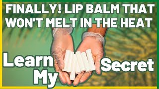 How to make LIP BALM last in the summer time Candelilla Wax Lip Balm [upl. by Akelam]