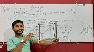 Kinetic theory of GASESamp Derivation of kinetic gas equation PV13mnv² [upl. by Poppas]