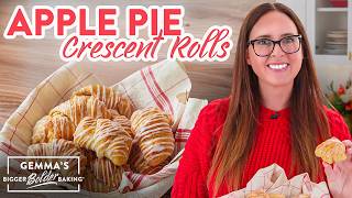 How to Make Apple Pie Crescent Rolls Recipe with Vanilla Glaze [upl. by Lundt74]