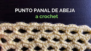 Punto panal abeja a crochet [upl. by Avevoneg]