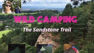 Wild camping The Sandstone Trail in Flame creed 3F UL tent [upl. by Oirelav]