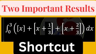 🚀 SHORTCUT 🔥 Two Most Important Result 🎯 How To Solve Definite Integration problems easily 💪Must Try [upl. by Iseabal]