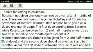 Rotavirus vaccine rotateq and rotarix which is better and maximum age for vaccine hindi [upl. by Enirolf444]