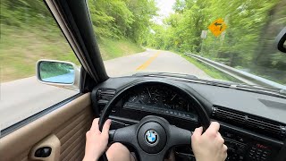 1989 BMW E30 325i POV Drive and Exhaust [upl. by Parshall]