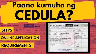 Paano kumuha ng CEDULA ONLINE Requirements Validity Steps  Community Tax Certificate [upl. by Odrareve]