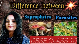 Difference between saprophytes and parasites [upl. by Nniw437]