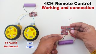 4CH RC remote control workingRC car remote circuitTransmitter and receiver for remote control car [upl. by Eseilanna]