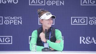 Nelly Korda · Press Conference · 2023 AIG Womens Open [upl. by Ynwat]