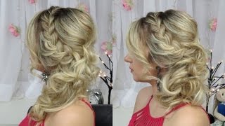 Penteado Semi Preso Com Trança Para Festas [upl. by Jeanine]