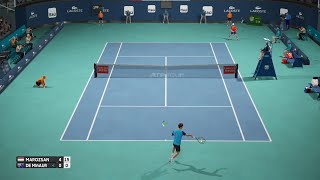 Fábián Marozsán vs Álex de Miñaur ATP Miami 24 AO International Tennis 1080x60 fps [upl. by Allehs564]