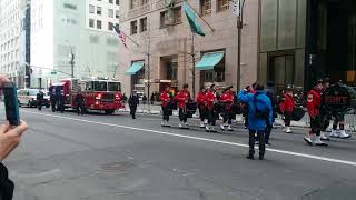 FDNY Emerald Society Leads Funeral Procession For FDNY LT Davidson On 5th Ave [upl. by Ida]