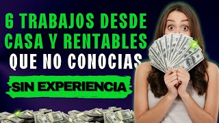 8 trabajos online para ganar dinero real desde casa 2024  ingresos rentables por internet [upl. by Bywoods356]