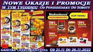 Biedronka Nowa Gazetka Promocyjna Od Poniedziałku 21112022 W Tym Tygodniu  Nowe Okazje i Promocje [upl. by Yenahteb]