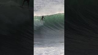 Flying Along A Groomed Wall In Bali surfing balisurf surfers [upl. by Aerdma]