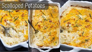 Scalloped Potatoes  Cream  Cheese  More Cheese [upl. by Lah]