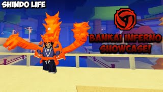 Bankai Inferno Showcase  Shindo Life [upl. by Ahcatan]