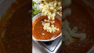 Red sauce pasta jhatpat bnaye ekdm restaurant style me youtubeshorts shorts [upl. by Zitvaa]