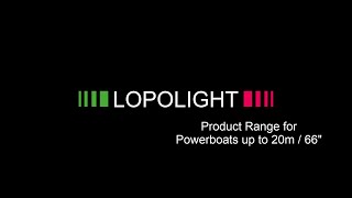 Lopolight Light Selection for Motorboats under 20m66ft [upl. by Wynn]