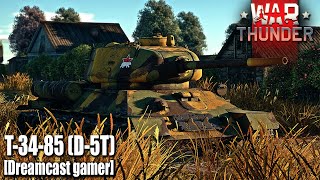 Dreamcast gamerWar Thunder รีวิว T3485 D5T นักสู้กองทัพแดง [upl. by Mehalick]