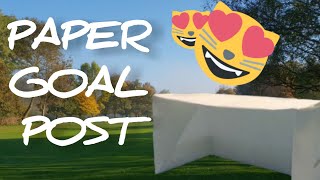 How to make a paper goal post [upl. by Hume]