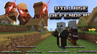 Village Defenders  Showcase  Minecraft Bedrock Command [upl. by Goer135]