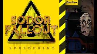 SODOR FALLOUT  SPEEDPAINT6 Gordon the Blue Engine [upl. by Chien158]