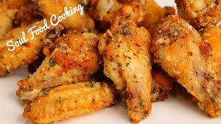 Garlic Parmesan Chicken Wings Recipe [upl. by Borroff]