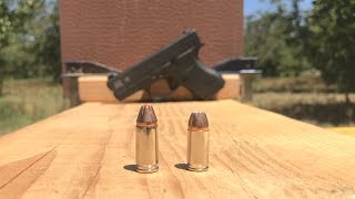 GLOCK 43 VS GLOCK 42  9MM VS 380  TILE TEST [upl. by Annez]