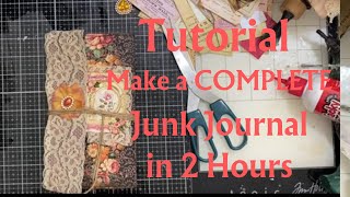 Quickest and Easiest Junk Journal [upl. by Raama65]