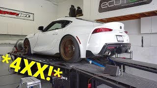 A90 Supra Dyno Makes THIS MUCH POWER With 2 MODS Toyota Lied [upl. by Warga211]