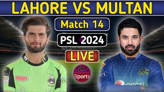 Lahore Qalandars Vs Multan Sultans Live Commentary  PSL 2024  LQ vs MS Match 14  UH Sports [upl. by Arratahs]