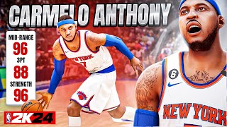 Carmelo Anthony build with 96 MID RANGE  96 STRENGTH  UNGUARDABLE [upl. by Eiahpets575]