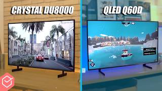 CRYSTAL DU8000 vs QLED Q60D  qual é a melhor TV 4K BARATA da SAMSUNG [upl. by Asile]