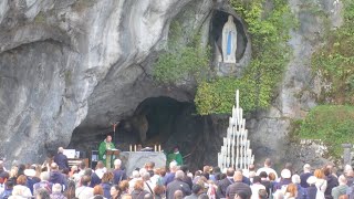 Messe de 10h à Lourdes du 25 août 2024 [upl. by Grosz]