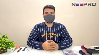 NEEPRO  Reversible Cotton Masks  How to use How SSMMS filter installed Instruction Video [upl. by Sauncho64]