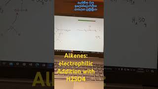 Alkenes electrophilic Addition with H2SO4 alevel chemistry india ඇල්කීන electrophilicchemical [upl. by Yrahk517]