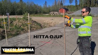 Grävmaskin Hitta djup [upl. by Beyer]