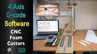 4 Axis Gcode Software for CNC Foam Cutters to make foam wings and fuselages [upl. by Brader454]