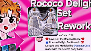 A New Rococo Delight Set Rework This set was beautiful❤️ Royale High 🏰 Concpet [upl. by Anaugahs]