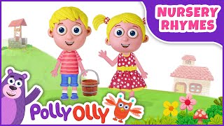 Jack and Jill  Nursery Rhymes with lyrics  Polly Olly [upl. by Jerrie]